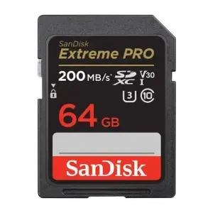 Spominska kartica SDXC 64GB Sandisk Extreme Pro Extreme 200MB/s/90MB/s U3 V30 UHS-I (SDSDXXU-064G-GN4IN)