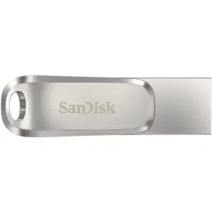 Spominski ključek 32GB USB 3.2/USB-C Sandisk Ultra Dual Luxe 150MB/s kovinski vrtljiv srebrn (SDDDC4-032G-G46)