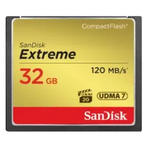 Spominska kartica Compact Flash 32GB Sandisk Etreme 120MB/s/85MB/s (SDCFXSB-032G-G46)
