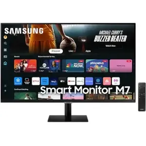 Monitor Samsung 80 cm (31,5") S32DM702UU 3840x2160 Smart TV Tizen VA 4ms 2x HDMI USB-C 65W 2xUSB2.0 Zvočniki 2x5W NTSC72% 2xUSB2.0 BT WiFi HDR10 Smart M7 črna