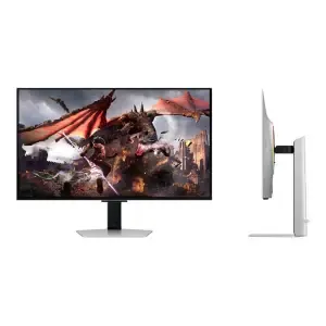 Monitor Samsung 81,3 cm (32,0") S32DG800SU 3840x2160 Gaming Tizen 240Hz OLED 0,03ms 2xHDMI DisplayPort 2xUSB3.0 Pivot Zvočniki 2x5W DCI-P3-99% HDR10+ Odyssey OLED G8 srebrn