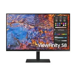 Monitor Samsung 81,3 cm (32,0") S32B800PXP 3840x2160 IPS 5ms HDMI DisplayPort USB-C 90W 3xUSB3.0 Pivot DCI-P3-98% RJ45 HDR600 ViewFinity S8 črna