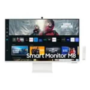 Monitor Samsung 68,6 cm (27,0") S27CM801UU 3840x2160 Smart TV Tizen VA 4ms HDMI USB-C 65W 2xUSB2.0 HAS Zvočniki 2x5W sRGB99% BT WiFi RJ45 HDR10+ M80C