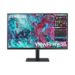 Monitor Samsung 68,6 cm (27,0") S27B800TGU 3840x2160 IPS 5ms HDMI 2xThunderbolt4 90W 3xUSB3.0 Pivot sRGB99% RJ45 HDR10 ViewFinity S8