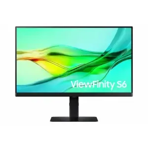 Monitor Samsung 61 cm (24,0") S24D600UAU 2560x1440 100Hz IPS 5ms HDMI DisplayPort USB-C 90W DP-Out 3xUSB3.0 Pivot  sRGB99% RJ45 KVM HDR10 ViewFinity S6