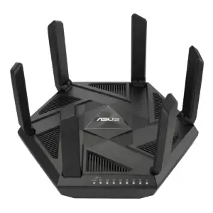 Usmerjevalnik brezžični Asus RT-AXE7800 WiFi6E 802.11ax AX7800 4804Mbit/s triband OFDMA MU-MIMO MESH 3xLAN 1xLAN/WAN2,5GB 1xLAN/WAN1GB 6x antena (90IG07B0-MU9B00)