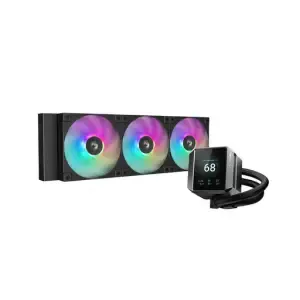 Vodno hlajenje DeepCool MYSTIQUE 360 - 360mm ARGB črna (R-LX750-BKADSNC-G-1)