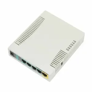 Usmerjevalnik brezžični Mikrotik WiFi4 802.11n N300 300Mbit/s 5xLAN 1x notranja antena (RB951Ui-2HnD)