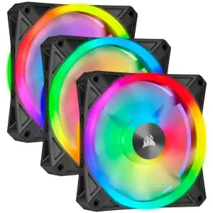 Ventilator Corsair iCUE QL120 120mm, črna RGB