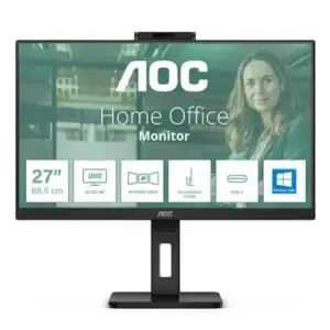 Monitor AOC 68,6 cm (27,0") Q27P3QW 2560x1440 konferenca 75Hz IPS 4ms 2xHDMI DisplayPort 4xUSB3.2 Pivot Kamera Zvočniki 2x5W 3H AdaptiveSync P3 serija