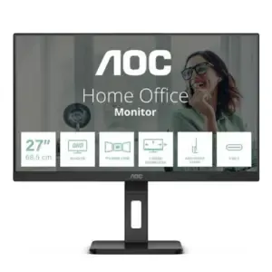 Monitor AOC 68,6 cm (27,0") Q27P3CV 2560x1440 75Hz IPS 4ms 2xHDMI DisplayPort USB-C 65W 4xUSB3.2 Pivot Zvočniki  3H AdaptiveSync RJ45 ProLine