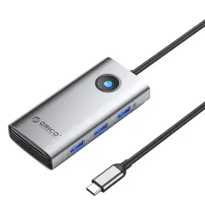 Priklopna postaja USB-C => Orico PW11-6P 1xHDMI 4K@30Hz 3xUSB3.0 1xUSB-C PD100W - (PW11-6PR-GY-EP)