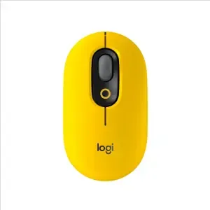 Miš Logitech Brezžična Bluetooth POP Mouse z EMOJI - rumena (910-006546)