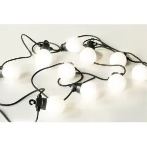 LED okrasne luči bele na baterijsko napajanje, tudi za zunanjo uporabo - 10 mlečno-belih luči 3,00m Platinet (POLWM10B)