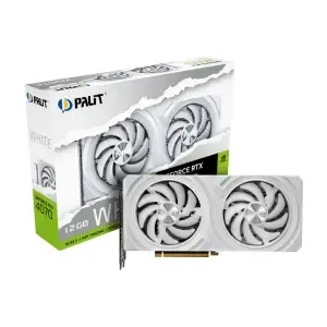 Grafična kartica nVidia RTX4070 Palit OC Bela - 12GB GDDR6X (NE64070S19K9-1048L)