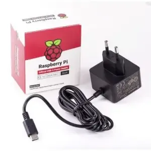 Raspberry Pi uradni napajalnik USB-C 5.1V /3A (RPI4 PSU EU BLACK BU)