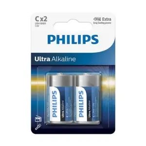 Baterijski vložek Philips 1,5V C/LR14 2 kos Philips Ultra Alkaline (LR14E2B/10)