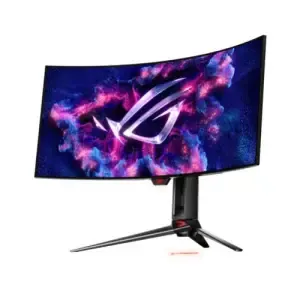 Monitor Asus 86,4 cm (34,0") PG34WCDM 3440x1440 Curved Gaming 240Hz OLED 0,03ms 2xHDMI DisplayPort USB-C 90W 3xUSB3.2 HAS  DCI-P3-99% AdaptiveSync FreeSync Premium G-Sync Compatible KVM HDR400 ROG Swift SMART DisplayWidget Centre