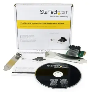 Kontroler PCI-Express => 4x SATA RAID 0,1 in 1+0 StarTech 4 