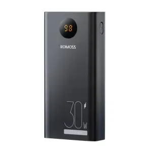 Prenosna baterija Romoss PEA30 30.000 mAh 30W 2x USB-A 1x USB-C črna (PEA30-192-2133H)