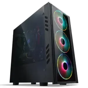 Ohišje PowerCase PC-102 MidiATX - črna RGB