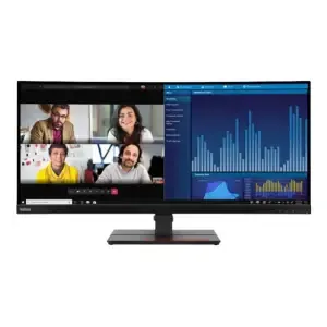 Monitor Lenovo 86,4 cm (34,0") P34w-20 3440x1440 Curved 75Hz VA 6ms 2xHDMI DisplayPort USB-C 100W 4xUSB3.2 Zvočniki  sRGB99% RJ45