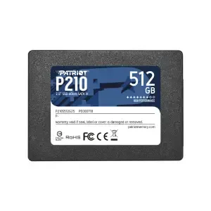 Disk SSD 6,4cm (2,5") SATA3 512GB Patriot P210 2,5" 520/430MB/s (P210S512G25)