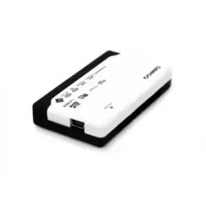 Zunanji čitalec kartic Platinet USB 2.0 za CF microSD MS MS Duo SD SM SMC črno-bel (OUCRM)