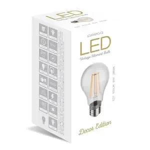 LED žarnica Platinet E27 6W 2800K 650lm, izgled žarilne nitke - Decor Edition (OMELE27F-6W) EOL-P