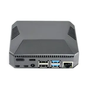Raspberry Pi4 Argon ONE ohišje ALU z ventilatorjem, adapterji za USB, audio in HDMI priklope polne velikosti