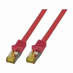 KABEL PATCH SFTP Cat.7 1,00m RJ45 10Gbit 500MHz LSOH EFB rdeč (MK7001.1R)