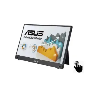 Monitor Asus 39,6 cm (15,6") MB16AHT 1920x1080 60Hz IPS 5ms Mini-HDMI 2xUSB-C Touch 10-točkovni Zvočniki ZenScreen ergo nastavek za stojalo