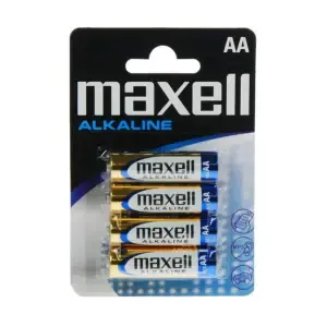 Baterijski vložek Alkalni 1,5V AA / LR6 4 kos MAXELL (mignon)
