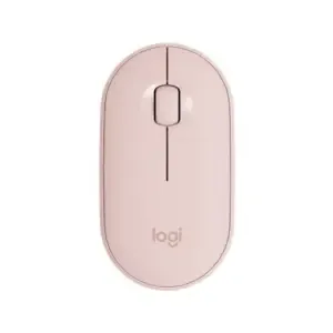 Miš Logitech brezžična + Bluetooth optična M350 roza Pebble (910-005717)