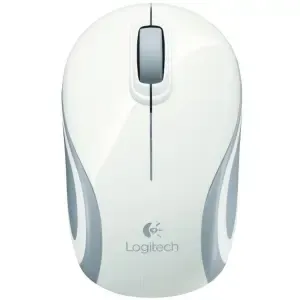 Miš Logitech NoteBook Brezžična M187 optična nano bela (910-002736)