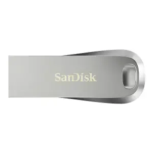 Spominski ključek 32GB USB 3.1 Sandisk Ultra Luxe 150MB/s - kovinski/brez pokrovčka/srebrn (SDCZ74-032G-G46)