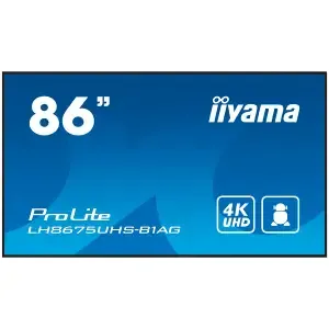 Prikazovalnik LED IIyama 218 cm (86,0") LH8675UHS-B1AG 3840x2160 60Hz  IPS 3xHDMI DisplayPort WiFi RJ45 RS232-In-Out 2xUSB2.0 IR zvočniki 2x10W  NTSC72% 1400:1 500 cd/m2 Android OS 11