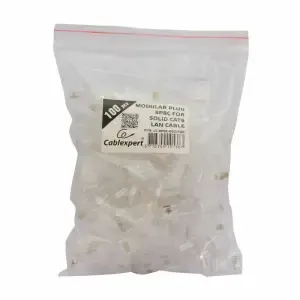 RJ45 konektor CAT6 za trdo žico (pak/100) Gembird