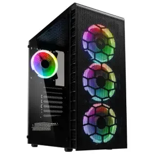 Ohišje Kolink Observatory Lite Mesh RGB MidiATX - črna RGB