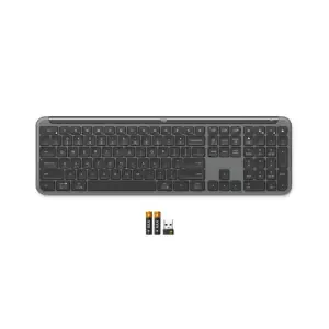 Tipkovnica brezžična + Bluetooth Logitech Signature Slim K950 US international | SLO gravura grafitna (920-012465)