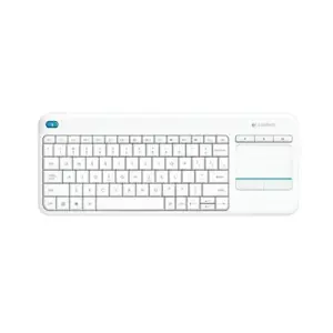 Tipkovnica brezžična Logitech K400 Plus US | SLO gravura bela + TouchPad (920-007146)