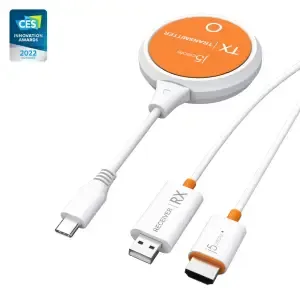 Brezžični adapter 4k j5create JVAW62-N USB-C za zrcaljenje slike na TV iz iOS, Android, Windows...