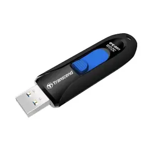 Spominski ključek 32GB USB 3.0 Transcend JF790 100MB/s - plastičen/drsni/črno-moder (TS32GJF790K)