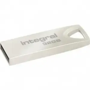 Spominski ključek 32GB USB 2.0 Integral ARC - kovinski/srebrn (INFD32GBARC)