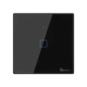 Pametna hiša – WiFi stensko stikalo Touch light switch WiFi + RF 433 Sonoff T3 EU TX (enojno) črn