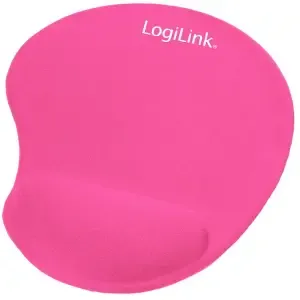 Podloga za miško z gelom ergonomska LogiLink MousePad roza (ID0027P)