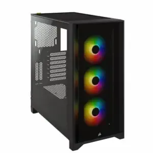 Ohišje Corsair iCUE 4000X RGB MidiATX - črna RGB
