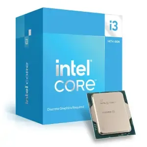 Procesor Intel 1700 Core i3 14100F 4C/8T 3,5GHz/4,7GHz BOX 58W/110W brez grafike Intel