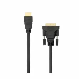 KABEL HDMI/DVI Digital (24+1) M/M 2,0m SBOX pozlačeni kontakti in feritno jedro (HDMI-DVI-2)