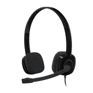 Slušalke Logitech 3.5 H151 stereo z mikrofonom - črne (981-000589)